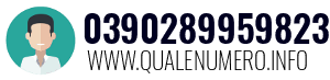 Numero di telefono 0390289959823 0390289959823