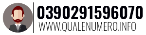 Numero di telefono 0390291596070 0390291596070