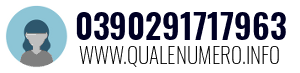 Numero di telefono 0390291717963 0390291717963
