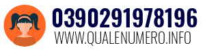 Numero di telefono 0390291978196 0390291978196