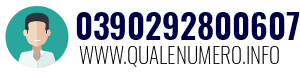 Numero di telefono 0390292800607 0390292800607