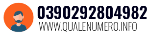 Numero di telefono 0390292804982 0390292804982