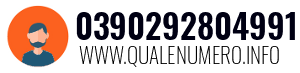 Numero di telefono 0390292804991 0390292804991