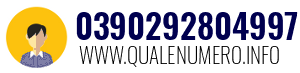 Numero di telefono 0390292804997 0390292804997