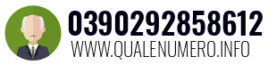 Numero di telefono 0390292858612 0390292858612