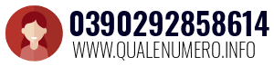 Numero di telefono 0390292858614 0390292858614