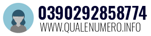 Numero di telefono 0390292858774 0390292858774