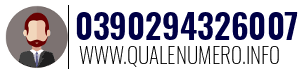 Numero di telefono 0390294326007 0390294326007