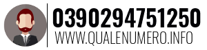 Numero di telefono 0390294751250 0390294751250