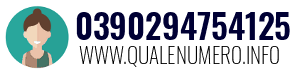 Numero di telefono 0390294754125 0390294754125