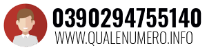Numero di telefono 0390294755140 0390294755140