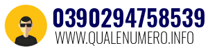 Numero di telefono 0390294758539 0390294758539