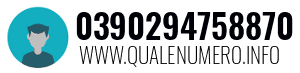 Numero di telefono 0390294758870 0390294758870