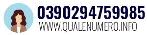 Numero di telefono 0390294759985 0390294759985