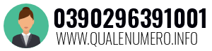 Numero di telefono 0390296391001 0390296391001