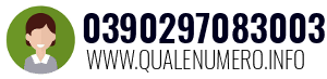 Numero di telefono 0390297083003 0390297083003