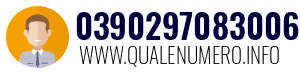 Numero di telefono 0390297083006 0390297083006