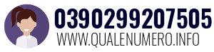 Numero di telefono 0390299207505 0390299207505