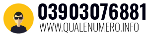 Numero di telefono 03903076881 03903076881