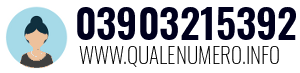 Numero di telefono 03903215392 03903215392