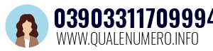 Numero di telefono 03903311709994 03903311709994