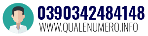 Numero di telefono 0390342484148 0390342484148