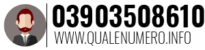 Numero di telefono 03903508610 03903508610