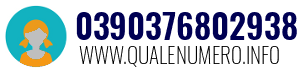 Numero di telefono 0390376802938 0390376802938