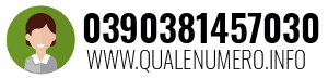 Numero di telefono 0390381457030 0390381457030