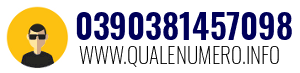 Numero di telefono 0390381457098 0390381457098