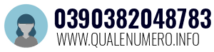 Numero di telefono 0390382048783 0390382048783