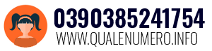 Numero di telefono 0390385241754 0390385241754