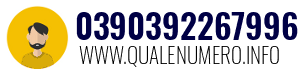 Numero di telefono 0390392267996 0390392267996