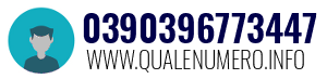 Numero di telefono 0390396773447 0390396773447
