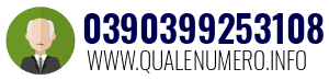 Numero di telefono 0390399253108 0390399253108