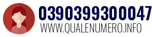 Numero di telefono 0390399300047 0390399300047