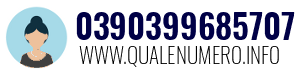 Numero di telefono 0390399685707 0390399685707