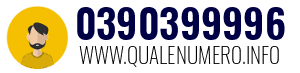Numero di telefono 0390399996 0390399996