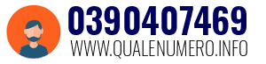 Numero di telefono 0390407469 0390407469