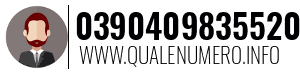 Numero di telefono 0390409835520 0390409835520