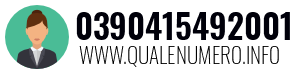 Numero di telefono 0390415492001 0390415492001