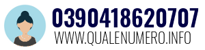 Numero di telefono 0390418620707 0390418620707