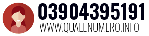 Numero di telefono 03904395191 03904395191