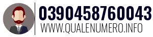 Numero di telefono 0390458760043 0390458760043