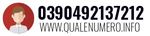 Numero di telefono 0390492137212 0390492137212