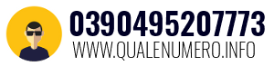 Numero di telefono 0390495207773 0390495207773