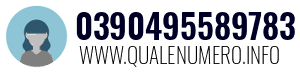 Numero di telefono 0390495589783 0390495589783