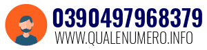 Numero di telefono 0390497968379 0390497968379