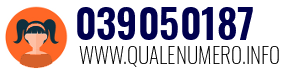 Numero di telefono 039050187 039050187