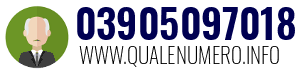 Numero di telefono 03905097018 03905097018